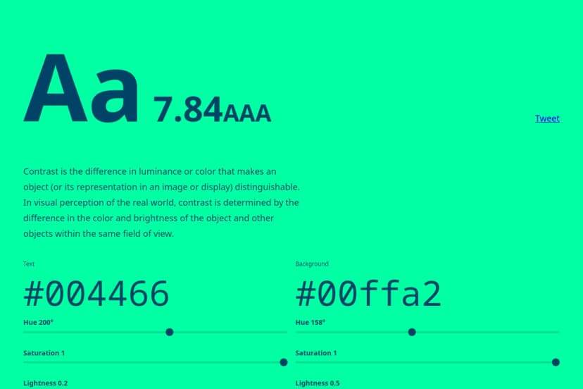 Colorable - Contrast Checker