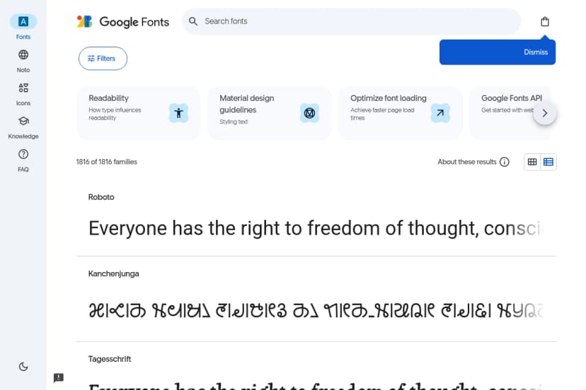 Google Fonts